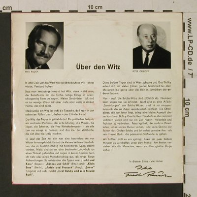 Igelhoff,Peter und Fred Rauch: als Graf Bobby und Rudi, Starlet (STA EP 2273), D, VG-/vg+ Typ: EP Best.-Nr.: T1939 Preis: 2,50 Euro