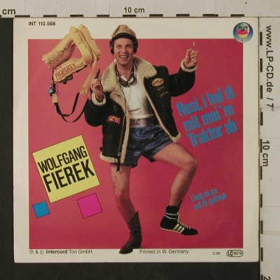 Fierek,Wolfgang: Resi,i hol di mit mei'm Traktor ab, Blow Up (INT 110.588), D, 1986 Typ: 7" Best.-Nr.: T1998 Preis: 2,50 Euro