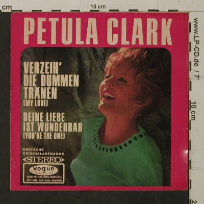 Clark,Petula: Verzeih' die dummen Tränen, Vogue(DVS 14489), D, vg+, 1966 - Cover - T2009 - 1,50 Euro