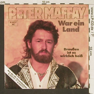 Maffay,Peter: War ein Land, Teldec(6.14117 AC), D, 1984 - 7inch - T244 - 3,00 Euro