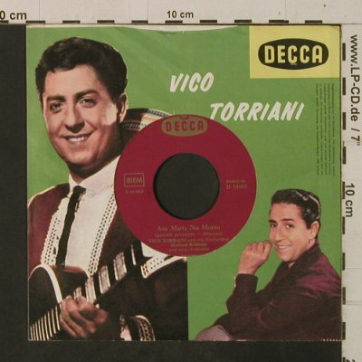 Torriani,Vico: Herz d. Zigeuners/Ave Maria NoMorro, Decca,FLC(D 19 028), D, vg+/m-,  - 7inch - T2468 - 2,00 Euro