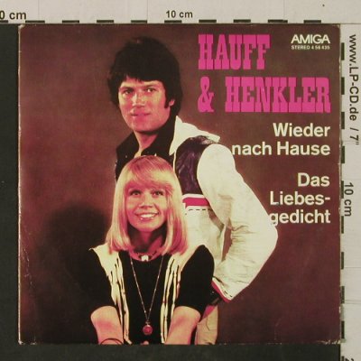 Hauff & Henkler: Wieder nach Hause/Das Liebesgedicht, Amiga(4 56 435), DDR, 1980 - 7inch - T2646 - 2,50 Euro