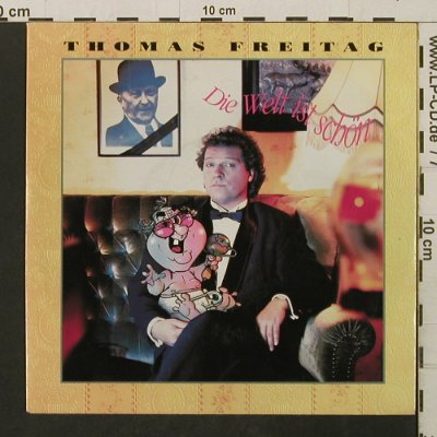 Freitag,Thomas: Die Welt ist schön/ThisWorldIsSchön, Electrola (1 C 006-1 47545), D, 1990 Typ: 7" Best.-Nr.: T2781 Preis: 2,50 Euro