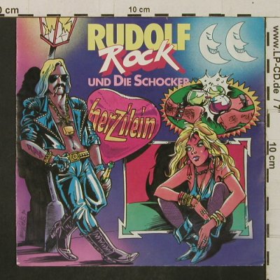 Rudolf Rock & die Schocker: Herzilein / Rock Rudolf Rock, RCA(PB 44183), D, 1990 - 7inch - T2956 - 2,50 Euro