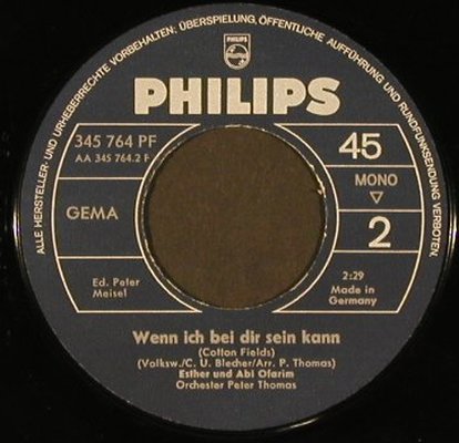 Ofarim,Esther und Abi: Noch einen Tanz/Wenn ich bei Dir..., Philips, FLC(345 764), D,m-/vg+,  - 7inch - T2978 - 3,00 Euro