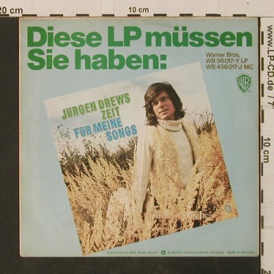 Drews,Jürgen: Addio Goodbye / Sie mag mich, WB (WB 16 492), D, 1974 Typ: 7" Best.-Nr.: T3048 Preis: 3,00 Euro