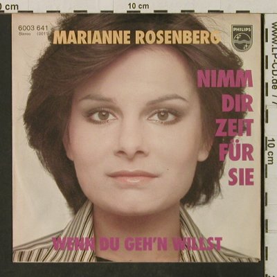 Rosenberg,Marianne: Nimm Dir Zeit für sie, Philips(6003 641), D, 1977 - 7inch - T3091 - 3,00 Euro