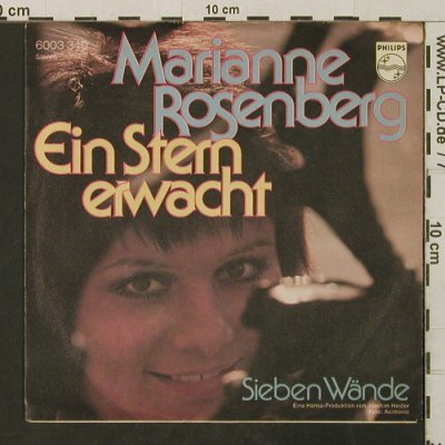 Rosenberg,Marianne: Ein Stern erwacht / Sieben Wände, Philips(6003 340), D,  - 7inch - T3092 - 3,00 Euro
