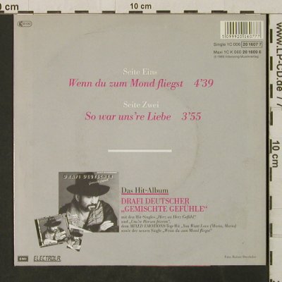 Deutscher,Drafi: Wenn Du zum Mond fliegst, Electrola (20 1609 6), D, 1986 Typ: 7" Best.-Nr.: T3098 Preis: 2,00 Euro