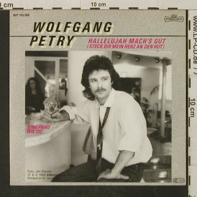 Petry,Wolfgang: Hallelujah mach's gut, Intercord(INT 110.168), D, 1984 - 7inch - T3108 - 2,00 Euro