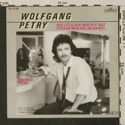 Petry,Wolfgang: Hallelujah mach's gut, Intercord(INT 110.168), D, 1984 - 7inch - T3108 - 2,00 Euro