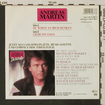 Martin,Andreas: Du wirst an mich denken, EMI(14 7287 7), D, 1987 - 7inch - T3112 - 2,00 Euro