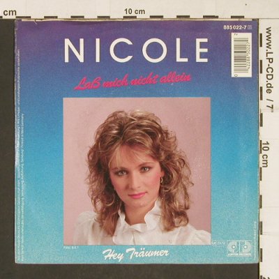 Nicole: Laß mich nicht allein / Hey Träumer, Jupiter(885 022-7), D, 1985 - 7inch - T311 - 2,50 Euro