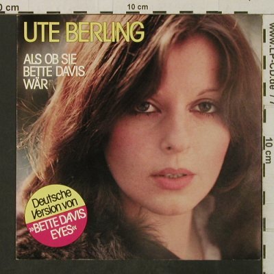 Berling,Ute: Als ob sie Bette Davis wär, Music(MRC A 1476), D, 1981 - 7inch - T3216 - 3,00 Euro