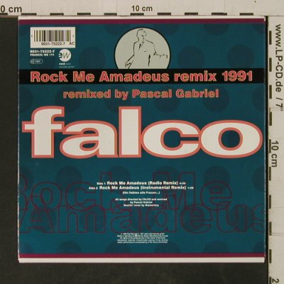Falco: Rock Me Amadeus Remix 1991 / Inst., EastWest (9031-75222-7), D, 1991 Typ: 7" Best.-Nr.: T3293 Preis: 3,00 Euro