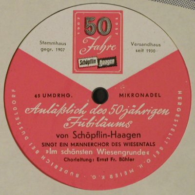 Schöpflin,Hans: 50 Jahre Schöpflin-Haagen, FLC, (), D,  - Flexi - T3375 - 3,00 Euro