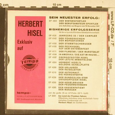 Hisel,Herbert: Der Kegelbruder/Der Feuerwehrmann, Tempo (EP 4266), D Typ: EP Best.-Nr.: T353 Preis: 3,00 Euro