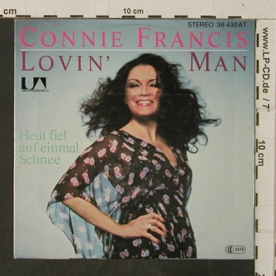 Francis,Connie: Lovin'Man/Heut viel auf einmal Schn, UA (36 430 AT), D, 1978 Typ: 7" Best.-Nr.: T3834 Preis: 4,00 Euro