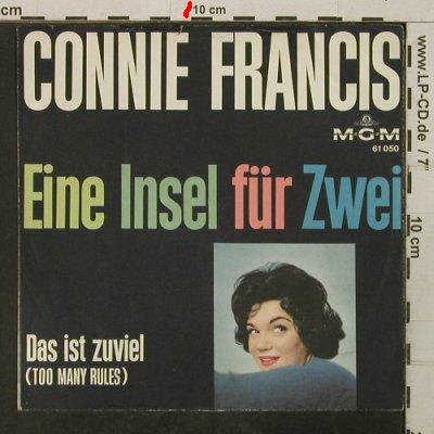 Francis,Connie: Eine Insel für zwei, Cover only,vg+, MGM (61 050), D Typ: Cover Best.-Nr.: T3870 Preis: 2,00 Euro