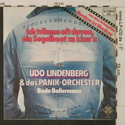 Lindenberg,Udo: Ich träume oft davon ein Segelboot., Telefunken(6.11903 AC), D, 1976 - 7inch - T3908 - 20,00 Euro