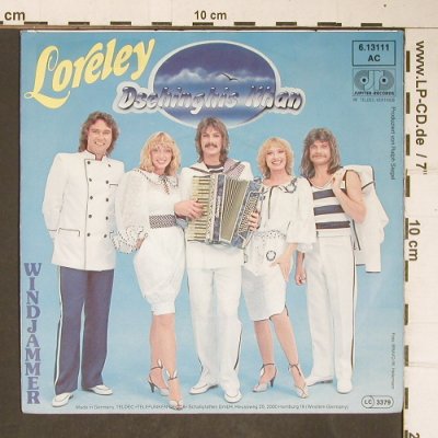 Dschinghis Khan: Loreley / Windjammer, m-/vg+, Jupiter (6.13111), D, 1981 Typ: 7" Best.-Nr.: T4175 Preis: 3,00 Euro