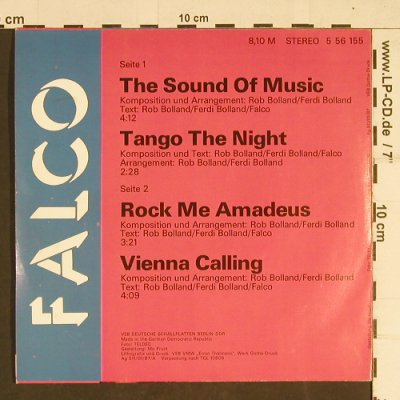 Falco: The Sound of Musik, Amiga(5 56 155), D, 1987 - EP - T428 - 3,00 Euro