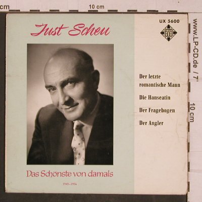Scheu,Just: Das schönste von damals, vg+/vg+, Telefunken(UX 5600), D,  - EP - T4439 - 2,50 Euro