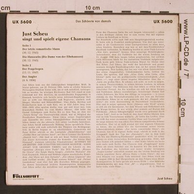 Scheu,Just: Das schönste von damals, vg+/vg+, Telefunken(UX 5600), D,  - EP - T4439 - 2,50 Euro