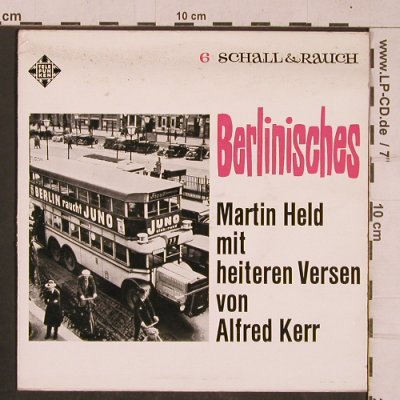 Held,Martin: Berlinisches-mit heiteren Versen, Telefunken,Muster-stol(TSF 13 026), D,vg+/vg+,  - 7inch - T4446 - 3,00 Euro