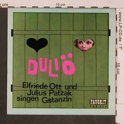 Ott,Elfriede - Julius Patzak: singen Gstanzln, Duliö, Favorit(FEP 540), A,  - EP - T4490 - 5,00 Euro