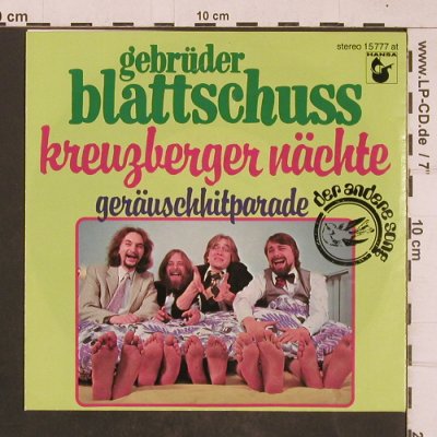 Gebrüder Blattschuss: Kreuzberger Nächte/Gräuschhitparade, Hansa(15777 AT), D, 1978 - 7inch - T4532 - 2,00 Euro
