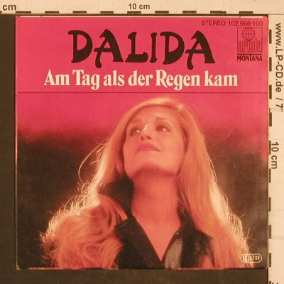 Dalida: Am Tag als der Regen kam, Ariola/Montana(102 666-100), D, 1980 - 7inch - T4566 - 3,00 Euro