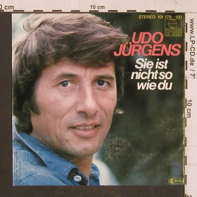 Jürgens,Udo: Sie ist nicht so wie du, Ariola(101 179-100), D, 1980 - 7inch - T4593 - 3,00 Euro