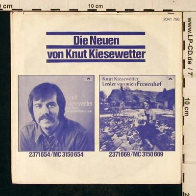 Kiesewetter,Knut: Vom Traum, ein großer Mann zu sein, Polydor (2041 798), D, 1976 Typ: 7" Best.-Nr.: T4681 Preis: 4,00 Euro