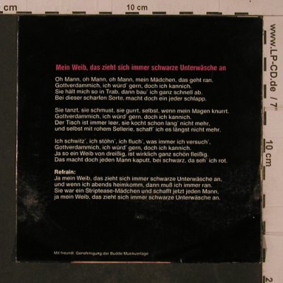 Löwe & Co: Mein Weib das zieht immer schwarze., Hansa(16 540 AT), D, 1975 - 7inch - T4706 - 2,50 Euro