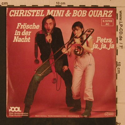 Christel Mini & Bob Quarz: Frösche in der Nacht, Pool(6.13769 AC), D, 1983 - 7inch - T4709 - 2,50 Euro