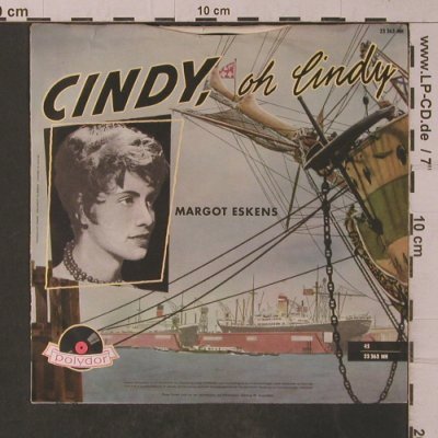 Eskens,Margot: Cindy, oh Cindy/In dem kleinen Cafe, Polydor(23 363 NH), D,  - 7inch - T4851 - 3,00 Euro