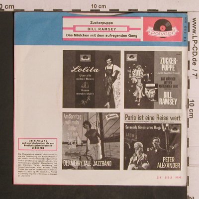 Ramsey,Bill: Zuckerpuppe/Das Mädchen mit dem..., Polydor(24 553), D, 1961 - 7inch - T5074 - 3,00 Euro