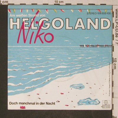 Niko: Am weißen Strand von Helgoland, Ariola(105 505-100), D,  - 7inch - T5287 - 3,00 Euro