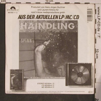 Haindling: Spinn i / ganz alloans, Polydor(883 002-7), D, 1987 - 7inch - T5385 - 3,00 Euro