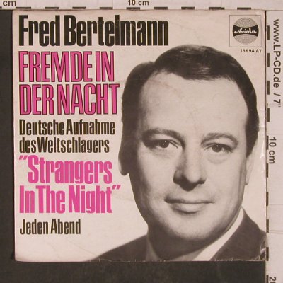 Bertelmann,Fred: Fremde in der Nacht, vg+/vg+, Ariola(18 994 AT), D,  - 7inch - T5419 - 3,00 Euro