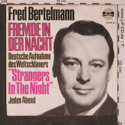 Bertelmann,Fred: Fremde in der Nacht, vg+/vg+, Ariola(18 994 AT), D,  - 7inch - T5419 - 3,00 Euro