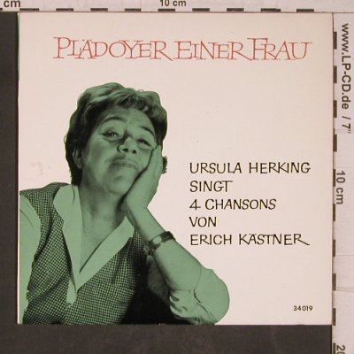 Herking,Ursula: singt 4 Chansons v.Erich Kästner, D.Gr. Kleinkunst (EPLS 34 019), D, m-/vg+, 1961 Typ: EP Best.-Nr.: T5423 Preis: 6,00 Euro