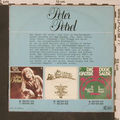 Petrel,Peter: Ich bin wieder mal auf 'nem ganz fa, Hansa(103 815-100), D, 1981 - 7inch - T5518 - 5,00 Euro