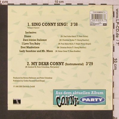 Conny (Froboess): sing Conny sing, Remix'92,m-/vg+, Electrola (7243 8 62016-7), D, 1992 Typ: 7" Best.-Nr.: T5582 Preis: 2,50 Euro