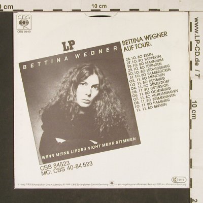 Wegner,Bettina: Über Gebote, CBS(8949), D, 1980 - 7inch - T6 - 2,00 Euro