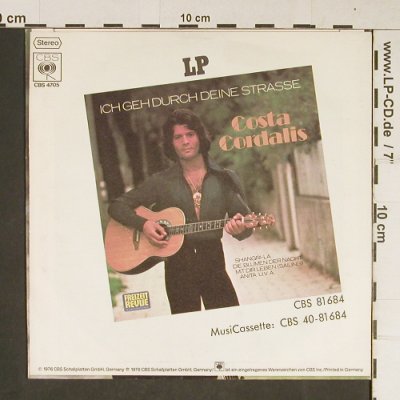 Cordalis,Costa: Anita, CBS (CBS 4705), D, 1976 Typ: 7" Best.-Nr.: T807 Preis: 2,00 Euro