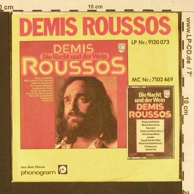 Roussos,Demis: Die Bouzouki,die Nacht und der Wein, Philips(6042 110), D, 1976 - 7inch - T81 - 3,00 Euro