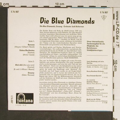Blue Diamonds: Ramona, Fontana(E 76 807), D, 1962 - EP - T827 - 4,00 Euro