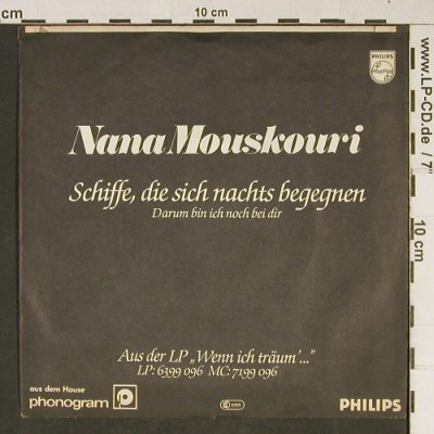 Mouskouri,Nana: Schiffe, die sich nachts begegnen, Philips(6198 404), D, 1980 - 7inch - T841 - 1,50 Euro